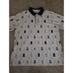 Links Edition Golf Wear Vintage Golf Club Abstract Design XL Men's